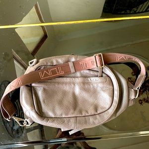 Tumi Dark Brown Leather Sling Bag